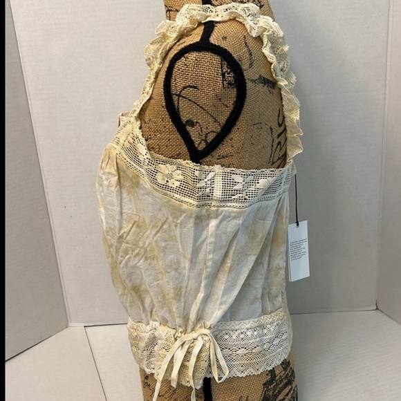 UNSUBSCRIBED COTTON TIE DYE BOHO BEACHY CROCHET TOP SIZE 8 - Picture 5 of 14